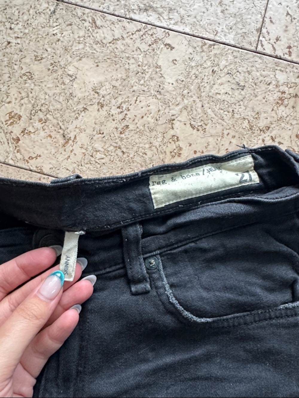 👖Rag & bone Black Skinny Jeans 👖 - Picture 6 of 13